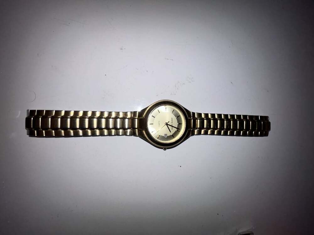 Pierre Cardin Gold Tone Quartz Watch with Date Display and Stainless Steel